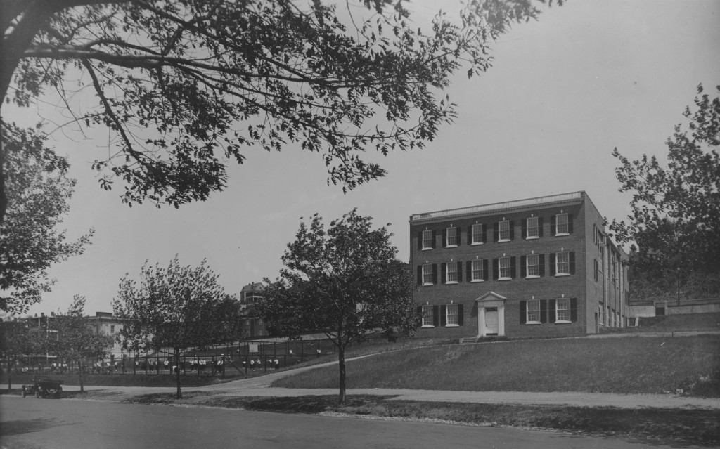 Street view of 105 South Huntington Avenue, the first home of the Boston School of Physical Education